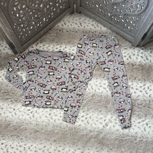 Carter’s s’mores pajama set girls 4T hot chocolate camping  loungewear fall